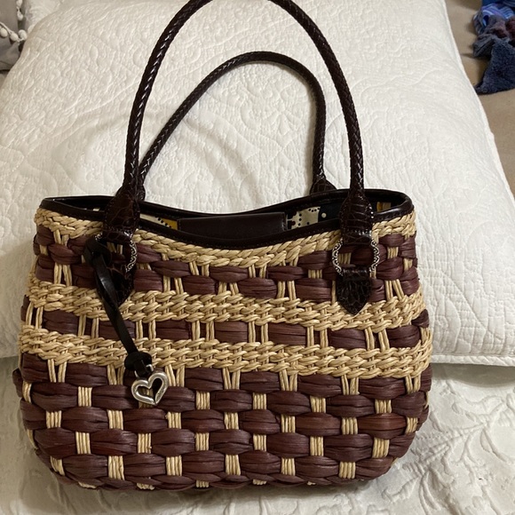 Brighton straw and leather purse. Perfect for summer! Like brand new - Picture 3 of 3